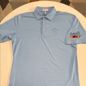 Peter Millar Blue Men's Golf Shirt Medium